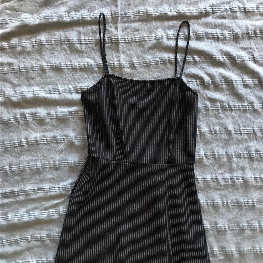 Pinstriped Mini Dress